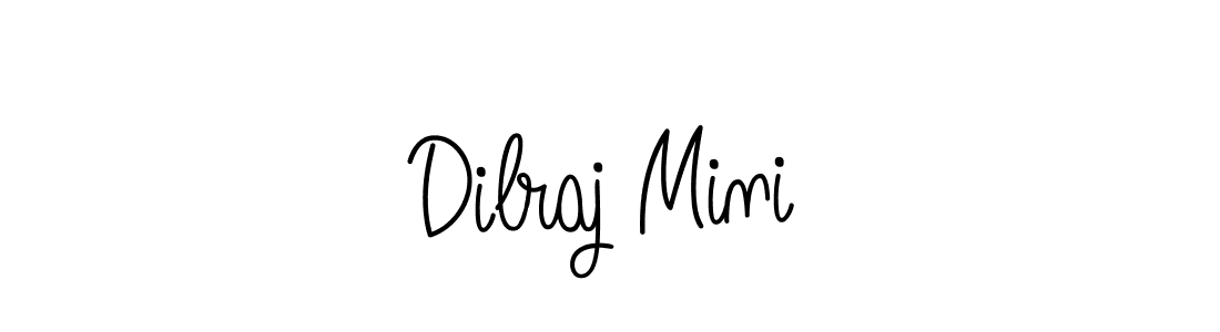 How to make Dilraj Mini name signature. Use Angelique-Rose-font-FFP style for creating short signs online. This is the latest handwritten sign. Dilraj Mini signature style 5 images and pictures png