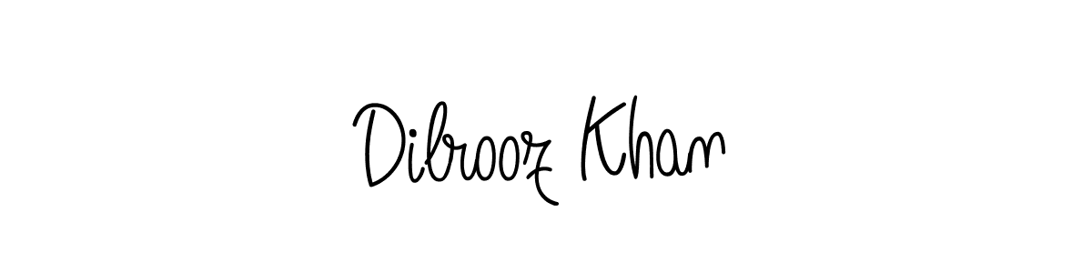 Create a beautiful signature design for name Dilrooz Khan. With this signature (Angelique-Rose-font-FFP) fonts, you can make a handwritten signature for free. Dilrooz Khan signature style 5 images and pictures png