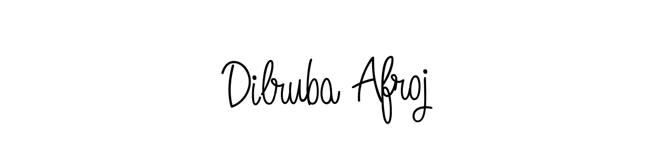 Also we have Dilruba Afroj name is the best signature style. Create professional handwritten signature collection using Angelique-Rose-font-FFP autograph style. Dilruba Afroj signature style 5 images and pictures png