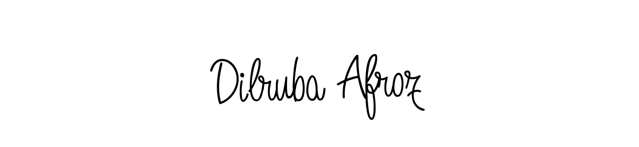 Make a short Dilruba Afroz signature style. Manage your documents anywhere anytime using Angelique-Rose-font-FFP. Create and add eSignatures, submit forms, share and send files easily. Dilruba Afroz signature style 5 images and pictures png