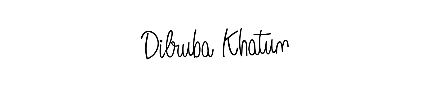 How to make Dilruba Khatun signature? Angelique-Rose-font-FFP is a professional autograph style. Create handwritten signature for Dilruba Khatun name. Dilruba Khatun signature style 5 images and pictures png