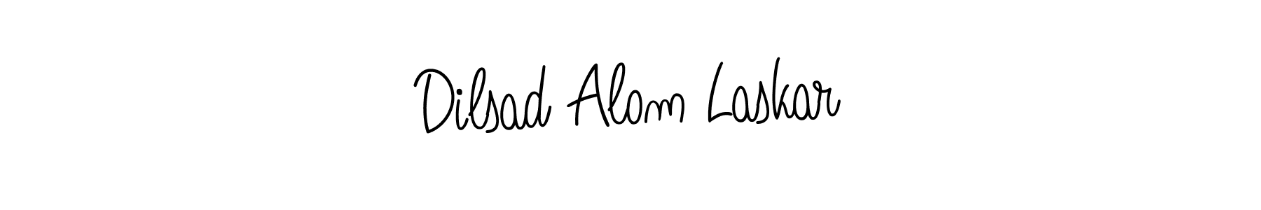 Use a signature maker to create a handwritten signature online. With this signature software, you can design (Angelique-Rose-font-FFP) your own signature for name Dilsad Alom Laskar. Dilsad Alom Laskar signature style 5 images and pictures png
