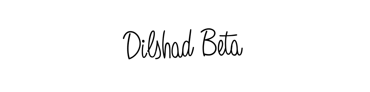 Design your own signature with our free online signature maker. With this signature software, you can create a handwritten (Angelique-Rose-font-FFP) signature for name Dilshad Beta. Dilshad Beta signature style 5 images and pictures png