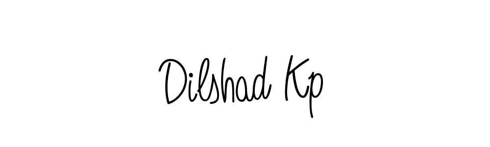 Make a beautiful signature design for name Dilshad Kp. With this signature (Angelique-Rose-font-FFP) style, you can create a handwritten signature for free. Dilshad Kp signature style 5 images and pictures png