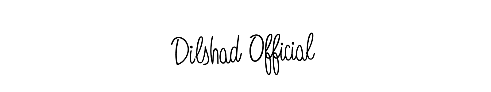 Also we have Dilshad Official name is the best signature style. Create professional handwritten signature collection using Angelique-Rose-font-FFP autograph style. Dilshad Official signature style 5 images and pictures png