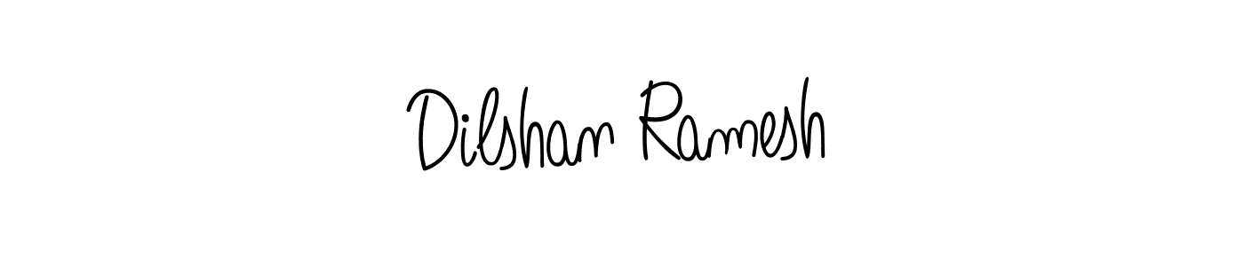 Make a beautiful signature design for name Dilshan Ramesh. With this signature (Angelique-Rose-font-FFP) style, you can create a handwritten signature for free. Dilshan Ramesh signature style 5 images and pictures png