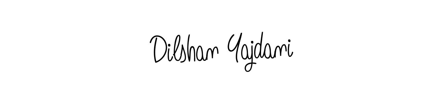 Design your own signature with our free online signature maker. With this signature software, you can create a handwritten (Angelique-Rose-font-FFP) signature for name Dilshan Yajdani. Dilshan Yajdani signature style 5 images and pictures png
