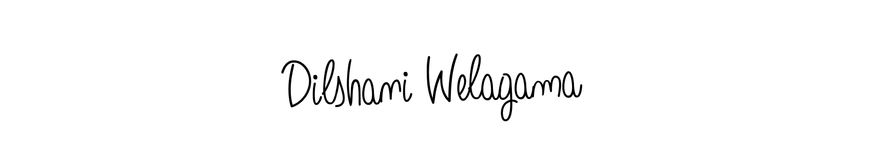 Dilshani Welagama stylish signature style. Best Handwritten Sign (Angelique-Rose-font-FFP) for my name. Handwritten Signature Collection Ideas for my name Dilshani Welagama. Dilshani Welagama signature style 5 images and pictures png