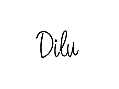 How to Draw Dilu signature style? Angelique-Rose-font-FFP is a latest design signature styles for name Dilu. Dilu signature style 5 images and pictures png