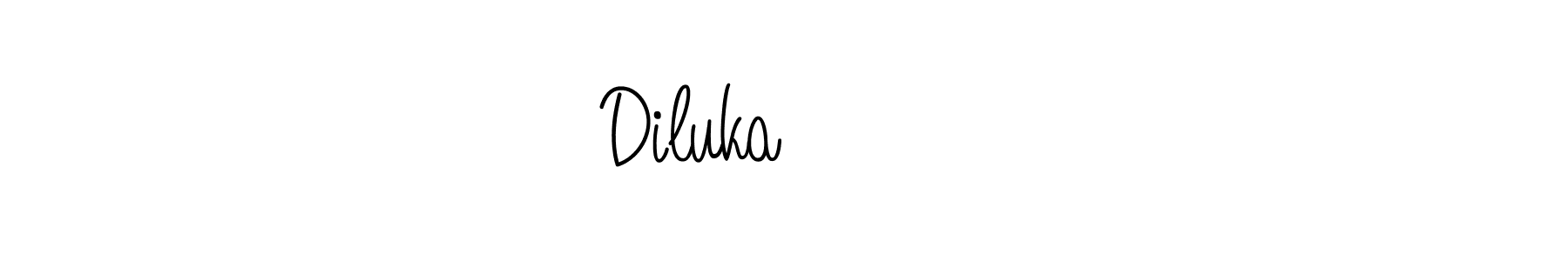 How to make Diluka❤️❤️ signature? Angelique-Rose-font-FFP is a professional autograph style. Create handwritten signature for Diluka❤️❤️ name. Diluka❤️❤️ signature style 5 images and pictures png