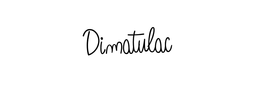 Dimatulac stylish signature style. Best Handwritten Sign (Angelique-Rose-font-FFP) for my name. Handwritten Signature Collection Ideas for my name Dimatulac. Dimatulac signature style 5 images and pictures png