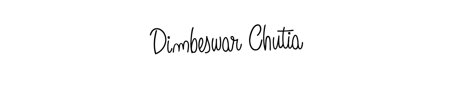 How to make Dimbeswar Chutia name signature. Use Angelique-Rose-font-FFP style for creating short signs online. This is the latest handwritten sign. Dimbeswar Chutia signature style 5 images and pictures png