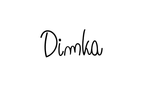 Use a signature maker to create a handwritten signature online. With this signature software, you can design (Angelique-Rose-font-FFP) your own signature for name Dimka. Dimka signature style 5 images and pictures png
