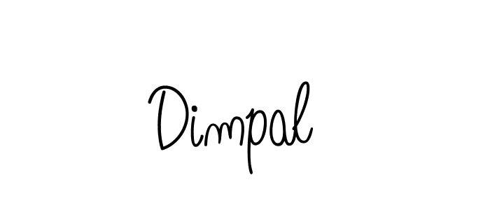 Design your own signature with our free online signature maker. With this signature software, you can create a handwritten (Angelique-Rose-font-FFP) signature for name Dimpal . Dimpal  signature style 5 images and pictures png