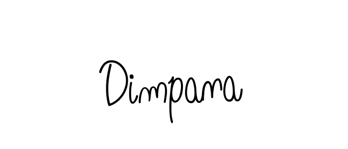Make a beautiful signature design for name Dimpana. With this signature (Angelique-Rose-font-FFP) style, you can create a handwritten signature for free. Dimpana signature style 5 images and pictures png
