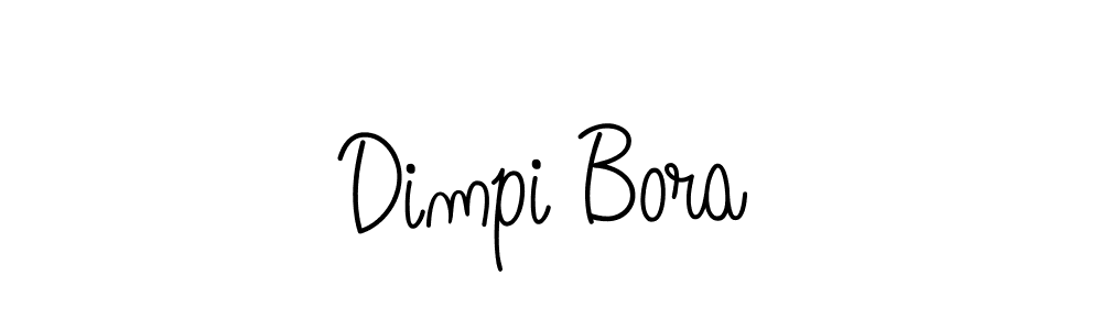 Design your own signature with our free online signature maker. With this signature software, you can create a handwritten (Angelique-Rose-font-FFP) signature for name Dimpi Bora. Dimpi Bora signature style 5 images and pictures png