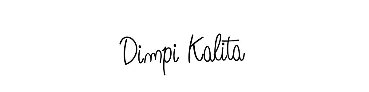 Once you've used our free online signature maker to create your best signature Angelique-Rose-font-FFP style, it's time to enjoy all of the benefits that Dimpi Kalita name signing documents. Dimpi Kalita signature style 5 images and pictures png