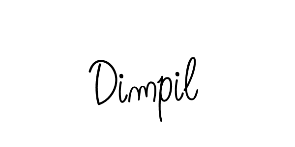 You should practise on your own different ways (Angelique-Rose-font-FFP) to write your name (Dimpil) in signature. don't let someone else do it for you. Dimpil signature style 5 images and pictures png