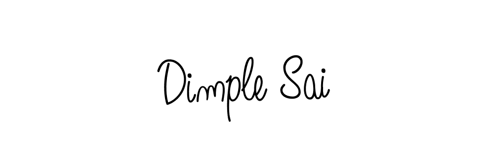 Create a beautiful signature design for name Dimple Sai. With this signature (Angelique-Rose-font-FFP) fonts, you can make a handwritten signature for free. Dimple Sai signature style 5 images and pictures png