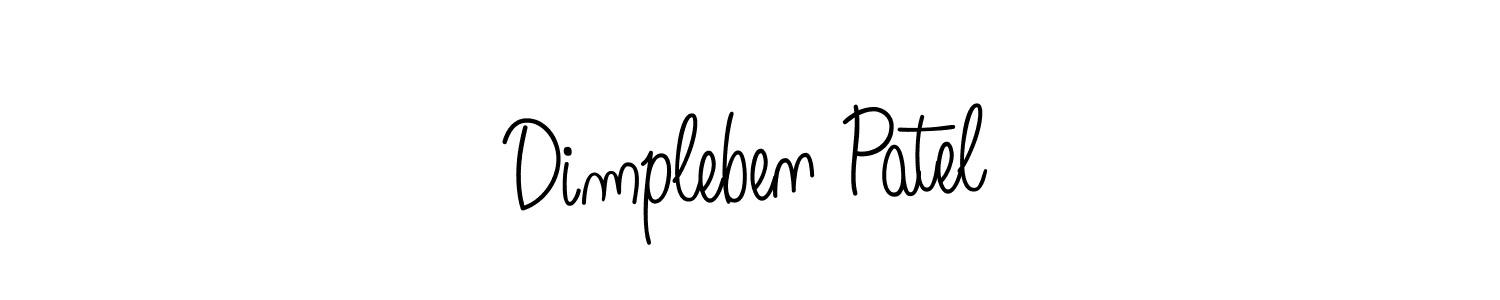 Create a beautiful signature design for name Dimpleben Patel. With this signature (Angelique-Rose-font-FFP) fonts, you can make a handwritten signature for free. Dimpleben Patel signature style 5 images and pictures png