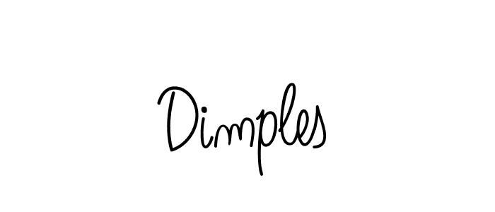 The best way (Angelique-Rose-font-FFP) to make a short signature is to pick only two or three words in your name. The name Dimples include a total of six letters. For converting this name. Dimples signature style 5 images and pictures png