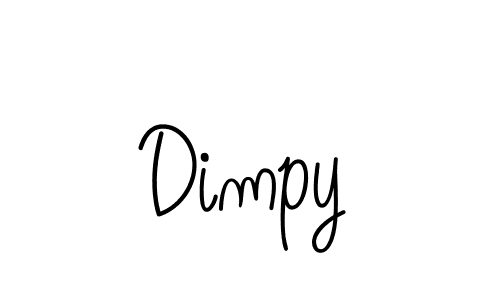 Make a beautiful signature design for name Dimpy. With this signature (Angelique-Rose-font-FFP) style, you can create a handwritten signature for free. Dimpy signature style 5 images and pictures png