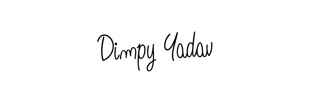 Dimpy Yadav stylish signature style. Best Handwritten Sign (Angelique-Rose-font-FFP) for my name. Handwritten Signature Collection Ideas for my name Dimpy Yadav. Dimpy Yadav signature style 5 images and pictures png