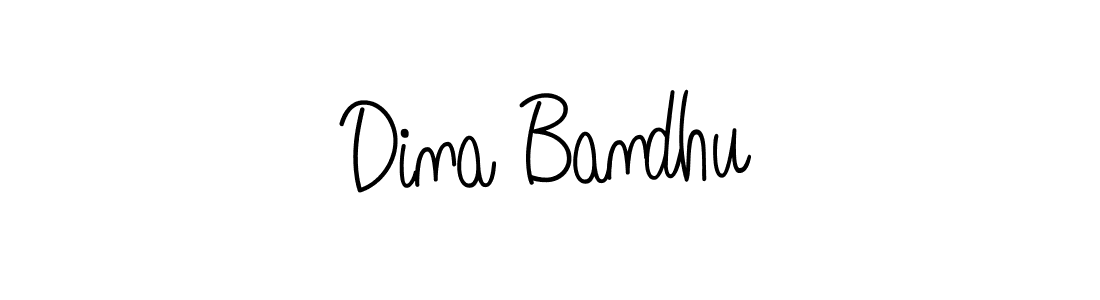 The best way (Angelique-Rose-font-FFP) to make a short signature is to pick only two or three words in your name. The name Dina Bandhu include a total of six letters. For converting this name. Dina Bandhu signature style 5 images and pictures png