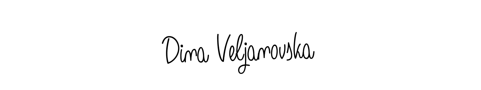 How to make Dina Veljanovska signature? Angelique-Rose-font-FFP is a professional autograph style. Create handwritten signature for Dina Veljanovska name. Dina Veljanovska signature style 5 images and pictures png