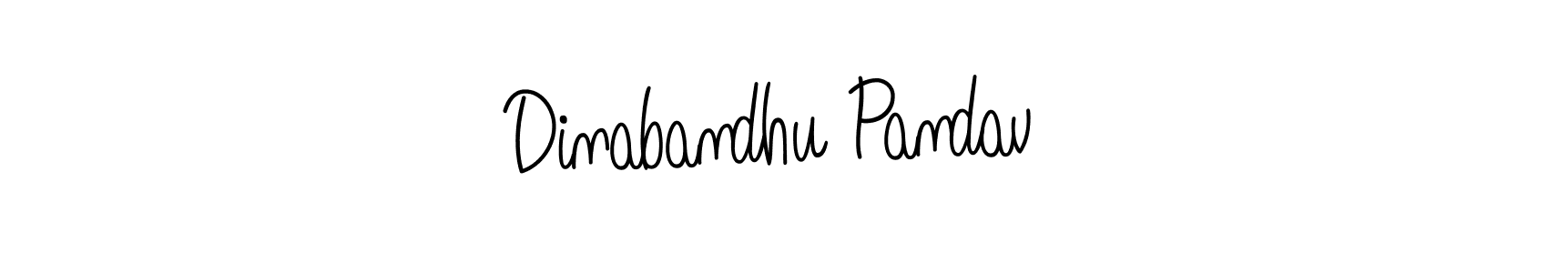 Design your own signature with our free online signature maker. With this signature software, you can create a handwritten (Angelique-Rose-font-FFP) signature for name Dinabandhu Pandav. Dinabandhu Pandav signature style 5 images and pictures png