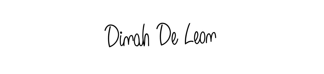 Design your own signature with our free online signature maker. With this signature software, you can create a handwritten (Angelique-Rose-font-FFP) signature for name Dinah De Leon. Dinah De Leon signature style 5 images and pictures png