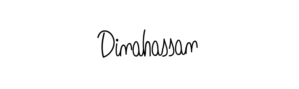 Also we have Dinahassan name is the best signature style. Create professional handwritten signature collection using Angelique-Rose-font-FFP autograph style. Dinahassan signature style 5 images and pictures png