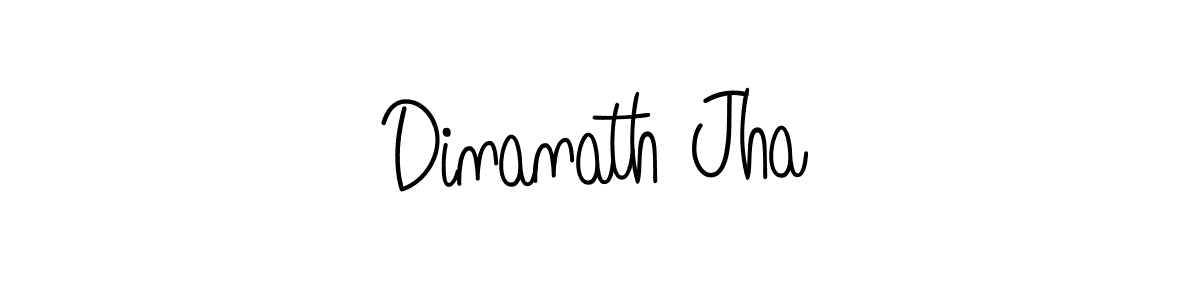 Dinanath Jha stylish signature style. Best Handwritten Sign (Angelique-Rose-font-FFP) for my name. Handwritten Signature Collection Ideas for my name Dinanath Jha. Dinanath Jha signature style 5 images and pictures png