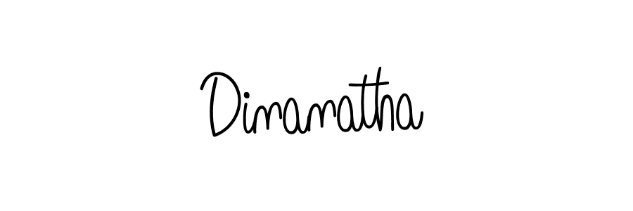 You should practise on your own different ways (Angelique-Rose-font-FFP) to write your name (Dinanatha) in signature. don't let someone else do it for you. Dinanatha signature style 5 images and pictures png