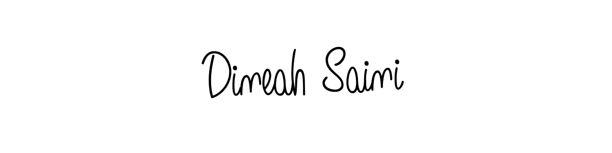 Also You can easily find your signature by using the search form. We will create Dineah Saini name handwritten signature images for you free of cost using Angelique-Rose-font-FFP sign style. Dineah Saini signature style 5 images and pictures png