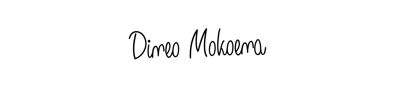 How to make Dineo Mokoena signature? Angelique-Rose-font-FFP is a professional autograph style. Create handwritten signature for Dineo Mokoena name. Dineo Mokoena signature style 5 images and pictures png