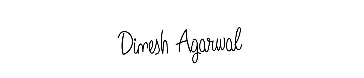 Create a beautiful signature design for name Dinesh Agarwal. With this signature (Angelique-Rose-font-FFP) fonts, you can make a handwritten signature for free. Dinesh Agarwal signature style 5 images and pictures png