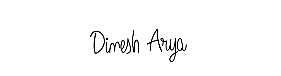 How to make Dinesh Arya signature? Angelique-Rose-font-FFP is a professional autograph style. Create handwritten signature for Dinesh Arya name. Dinesh Arya signature style 5 images and pictures png