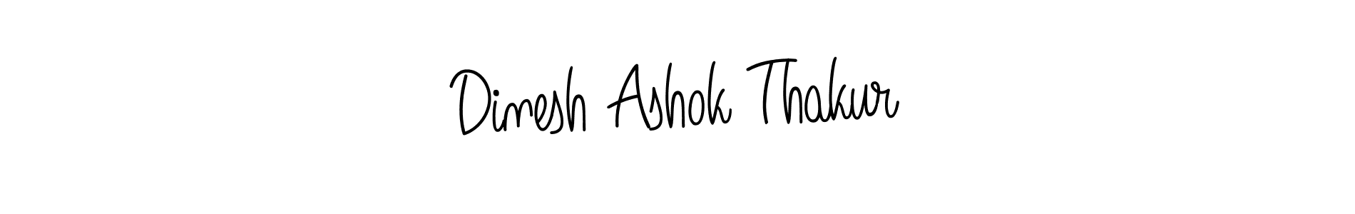 How to make Dinesh Ashok Thakur name signature. Use Angelique-Rose-font-FFP style for creating short signs online. This is the latest handwritten sign. Dinesh Ashok Thakur signature style 5 images and pictures png