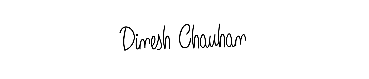 Use a signature maker to create a handwritten signature online. With this signature software, you can design (Angelique-Rose-font-FFP) your own signature for name Dinesh Chauhan. Dinesh Chauhan signature style 5 images and pictures png