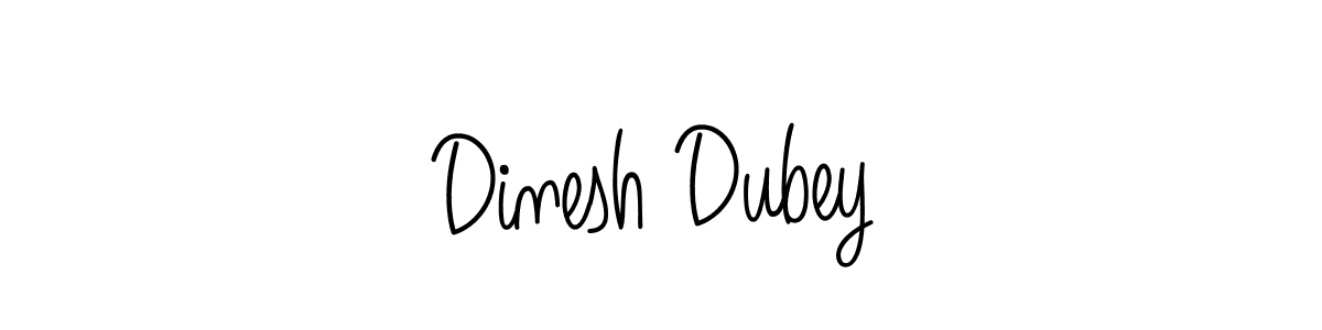 The best way (Angelique-Rose-font-FFP) to make a short signature is to pick only two or three words in your name. The name Dinesh Dubey include a total of six letters. For converting this name. Dinesh Dubey signature style 5 images and pictures png