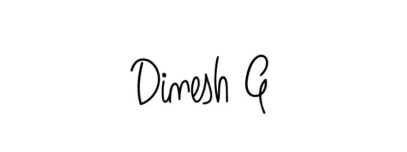 Make a beautiful signature design for name Dinesh G. Use this online signature maker to create a handwritten signature for free. Dinesh G signature style 5 images and pictures png