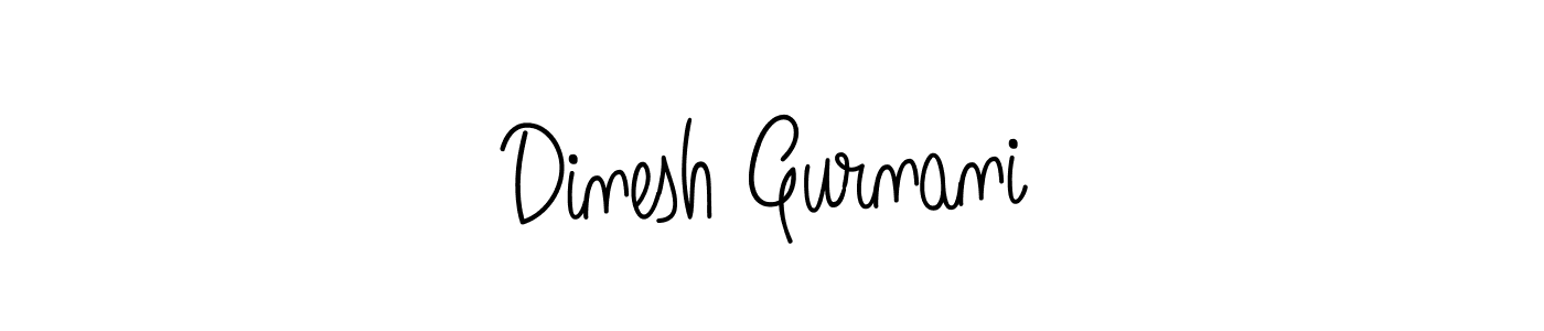 Dinesh Gurnani stylish signature style. Best Handwritten Sign (Angelique-Rose-font-FFP) for my name. Handwritten Signature Collection Ideas for my name Dinesh Gurnani. Dinesh Gurnani signature style 5 images and pictures png