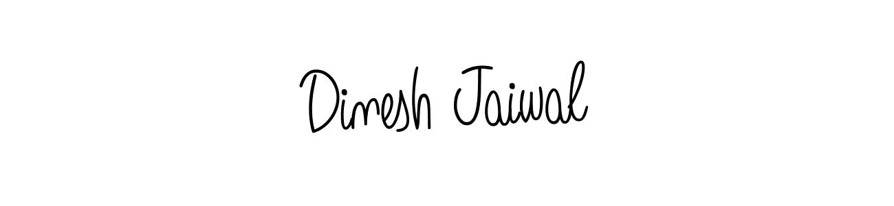 Make a beautiful signature design for name Dinesh Jaiwal. With this signature (Angelique-Rose-font-FFP) style, you can create a handwritten signature for free. Dinesh Jaiwal signature style 5 images and pictures png