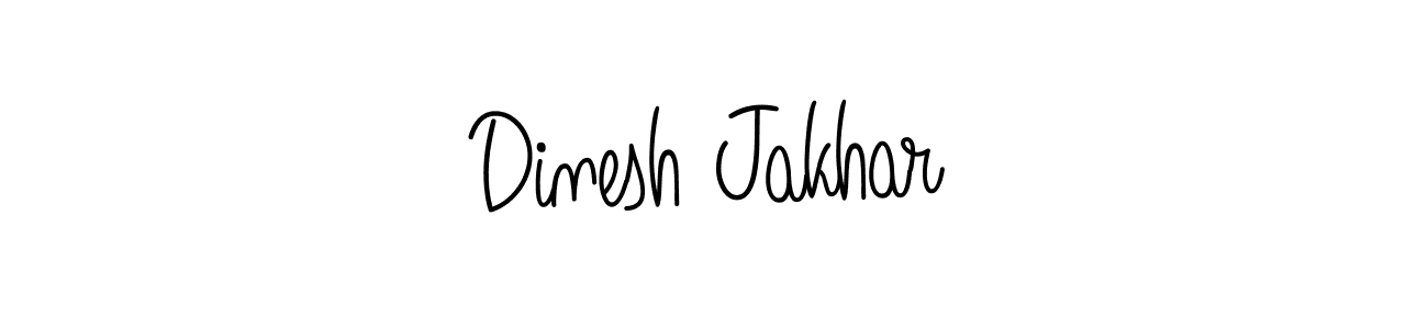 How to make Dinesh Jakhar name signature. Use Angelique-Rose-font-FFP style for creating short signs online. This is the latest handwritten sign. Dinesh Jakhar signature style 5 images and pictures png