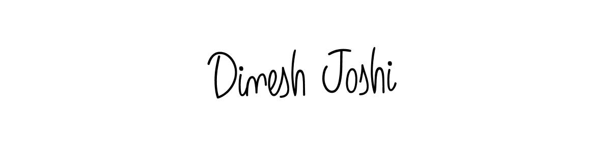 Make a beautiful signature design for name Dinesh Joshi. With this signature (Angelique-Rose-font-FFP) style, you can create a handwritten signature for free. Dinesh Joshi signature style 5 images and pictures png