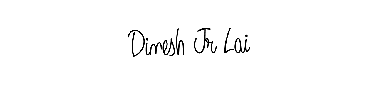 Make a beautiful signature design for name Dinesh Jr Lai. With this signature (Angelique-Rose-font-FFP) style, you can create a handwritten signature for free. Dinesh Jr Lai signature style 5 images and pictures png