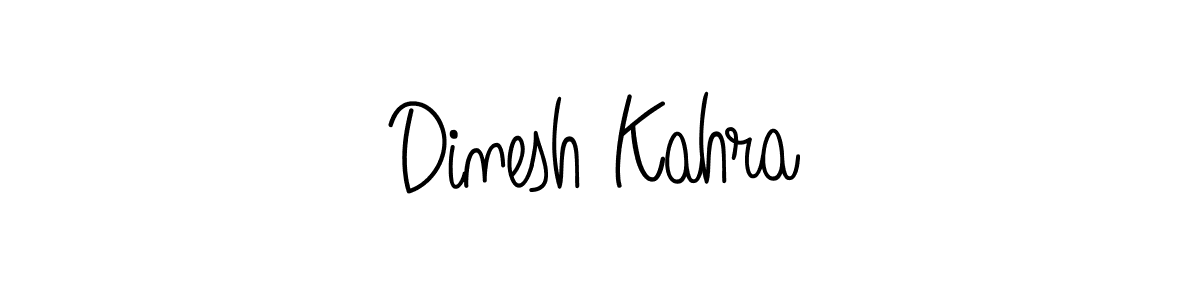 Design your own signature with our free online signature maker. With this signature software, you can create a handwritten (Angelique-Rose-font-FFP) signature for name Dinesh Kahra. Dinesh Kahra signature style 5 images and pictures png