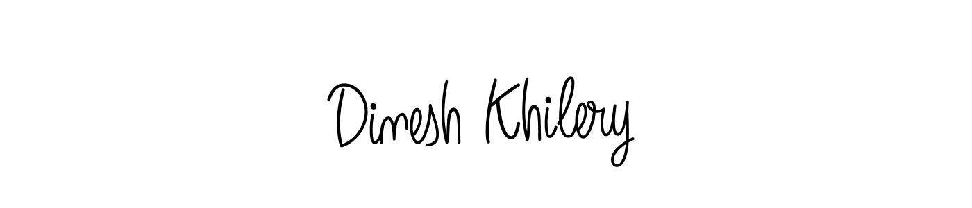 if you are searching for the best signature style for your name Dinesh Khilery. so please give up your signature search. here we have designed multiple signature styles  using Angelique-Rose-font-FFP. Dinesh Khilery signature style 5 images and pictures png