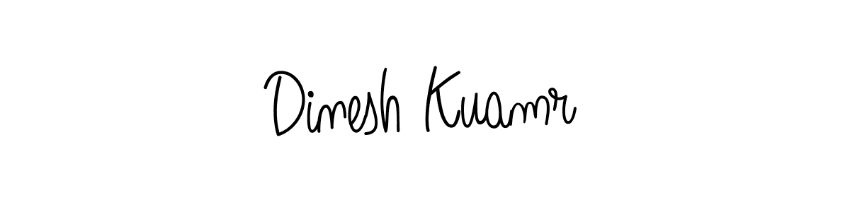 Create a beautiful signature design for name Dinesh Kuamr. With this signature (Angelique-Rose-font-FFP) fonts, you can make a handwritten signature for free. Dinesh Kuamr signature style 5 images and pictures png